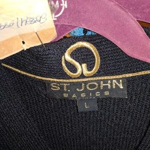 St John cardigan sweater black